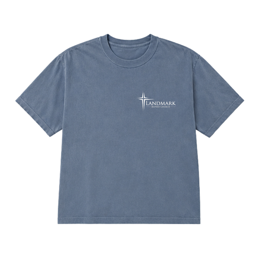 Youth Landmark Short Sleeve Left Chest Logo Shirt - White