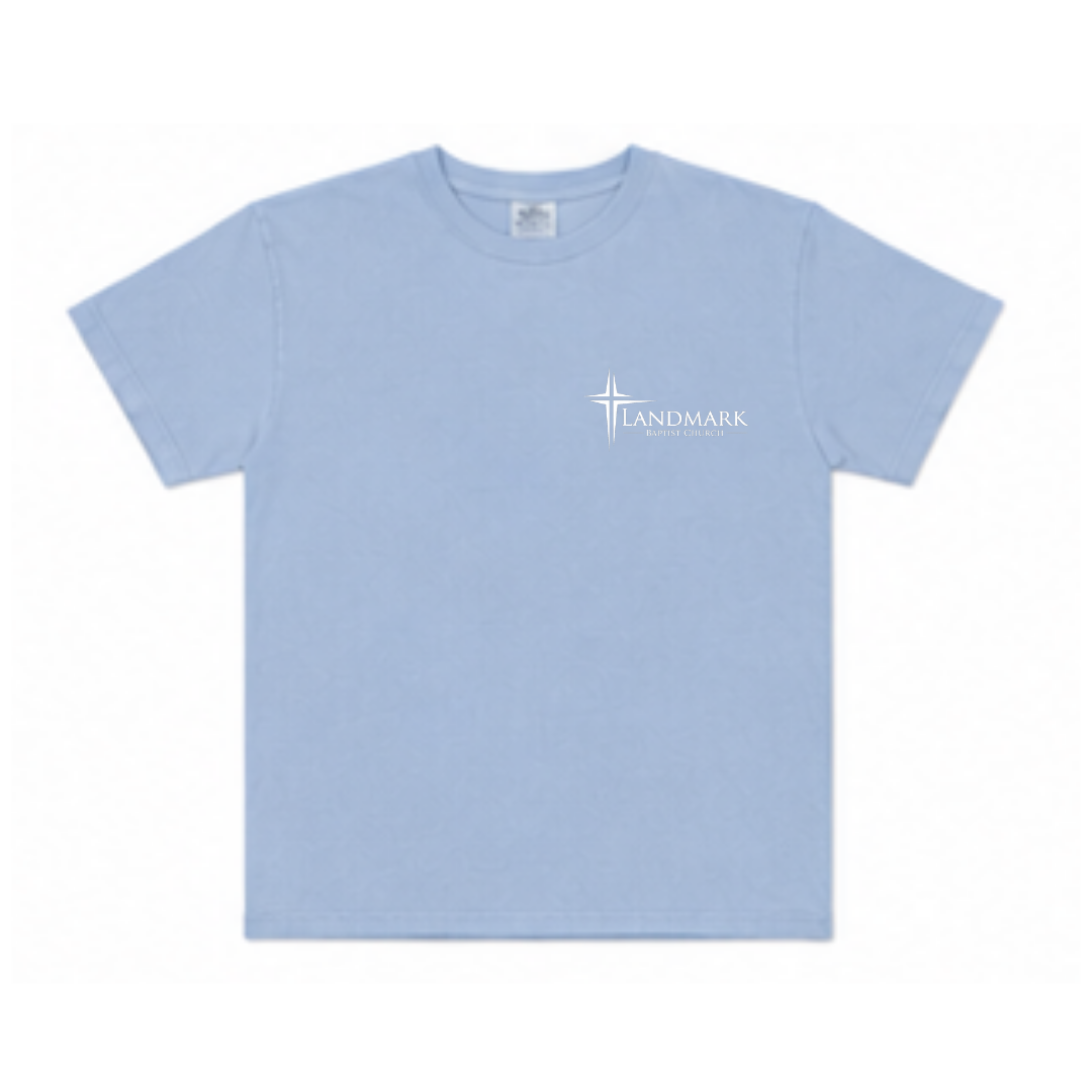Youth Landmark Short Sleeve Left Chest Logo Shirt - White
