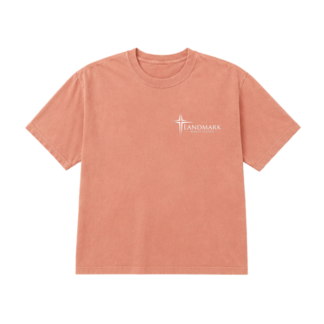 Youth Landmark Short Sleeve Left Chest Logo Shirt - White