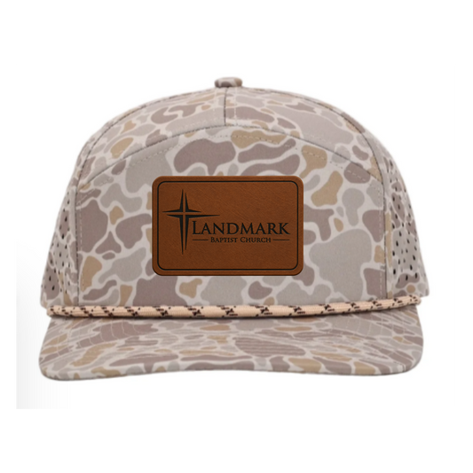 Landmark Logo Patch Hat - 7 Panel Rope